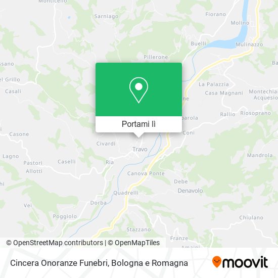 Mappa Cincera Onoranze Funebri