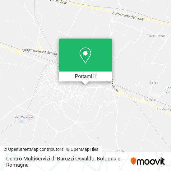 Mappa Centro Multiservizi di Baruzzi Osvaldo