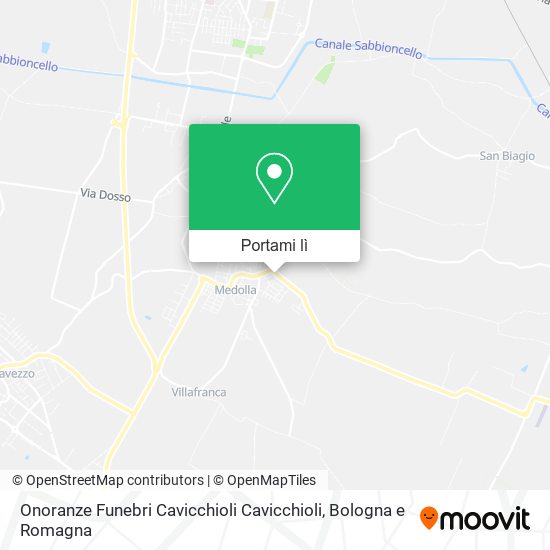 Mappa Onoranze Funebri Cavicchioli Cavicchioli