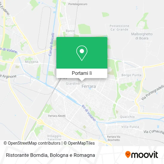 Mappa Ristorante Bomdia