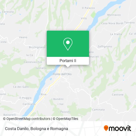 Mappa Costa Danilo