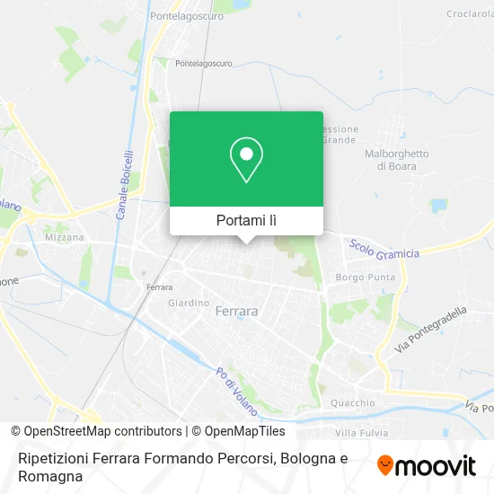 Mappa Ripetizioni Ferrara Formando Percorsi