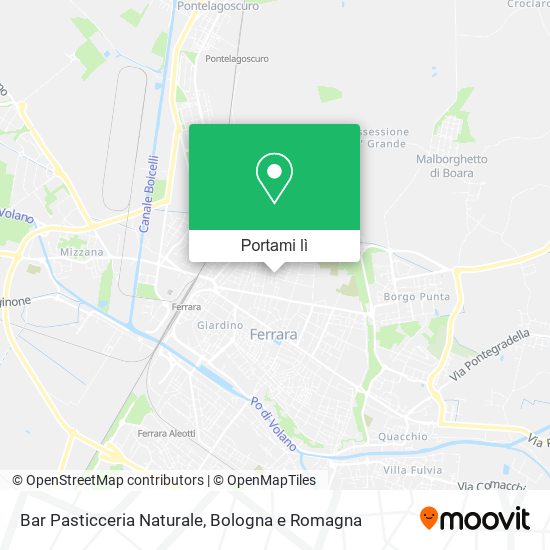 Mappa Bar Pasticceria Naturale
