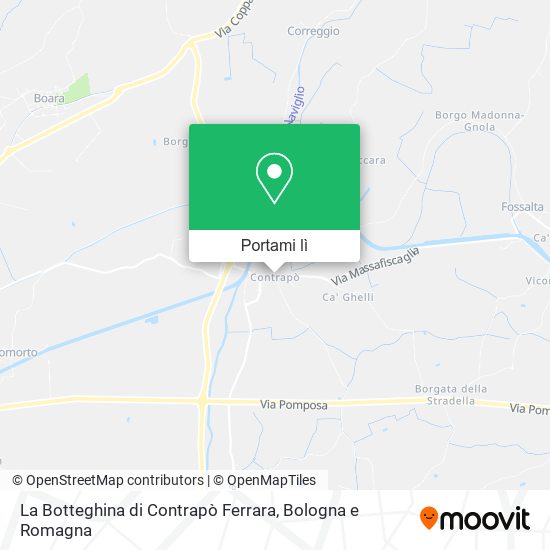 Mappa La Botteghina di Contrapò Ferrara