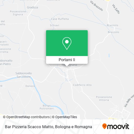 Mappa Bar Pizzeria Scacco Matto