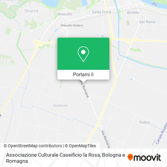 Mappa Associazione Culturale Caseificio la Rosa