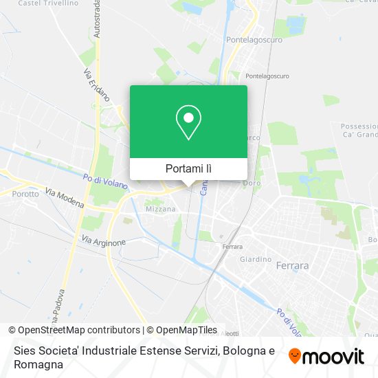 Mappa Sies Societa' Industriale Estense Servizi