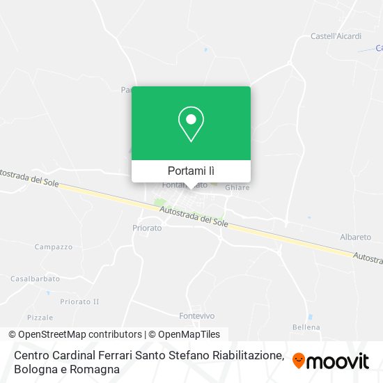 Mappa Centro Cardinal Ferrari Santo Stefano Riabilitazione
