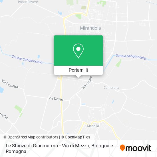 Mappa Le Stanze di Gianmarmo - Via di Mezzo