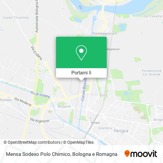 Mappa Mensa Sodexo Polo Chimico