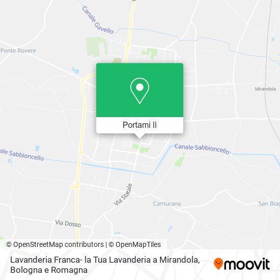 Mappa Lavanderia Franca- la Tua Lavanderia a Mirandola