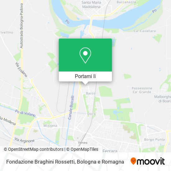Mappa Fondazione Braghini Rossetti