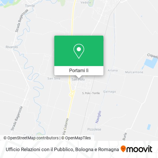 Mappa Ufficio Relazioni con il Pubblico