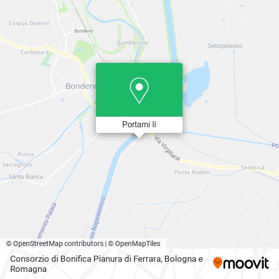 Mappa Consorzio di Bonifica Pianura di Ferrara
