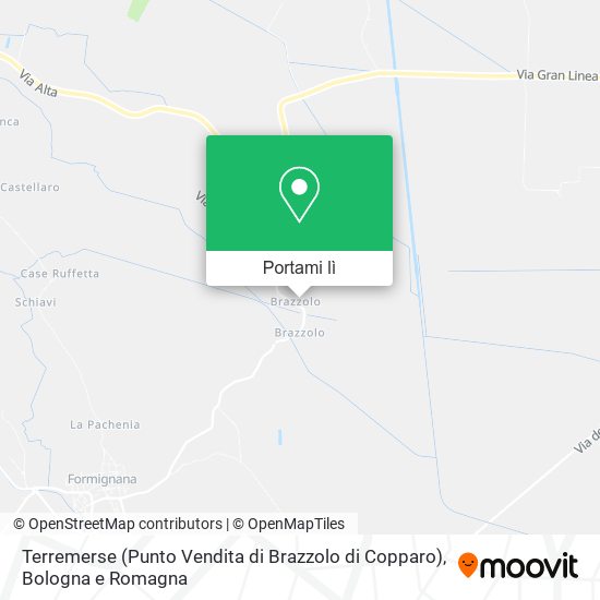 Mappa Terremerse (Punto Vendita di Brazzolo di Copparo)