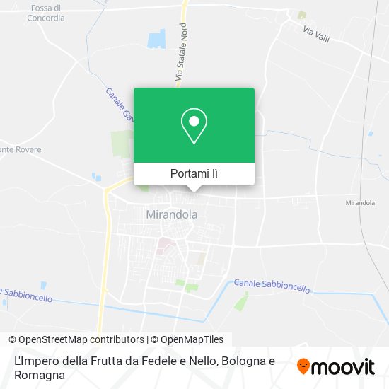Mappa L'Impero della Frutta da Fedele e Nello
