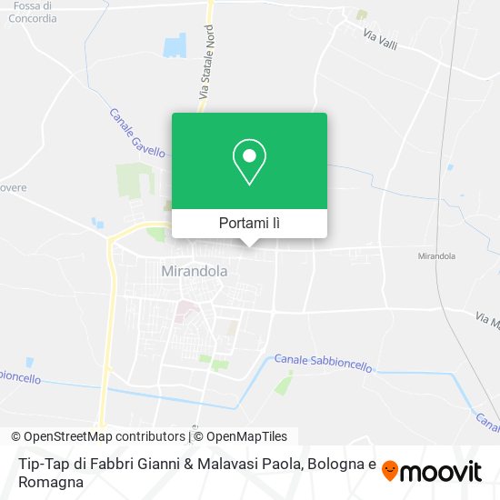Mappa Tip-Tap di Fabbri Gianni & Malavasi Paola