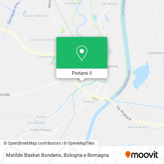 Mappa Matilde Basket Bondeno