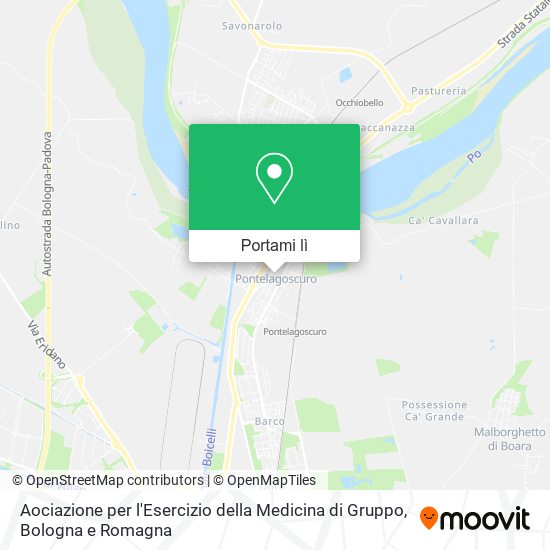 Mappa Aociazione per l'Esercizio della Medicina di Gruppo