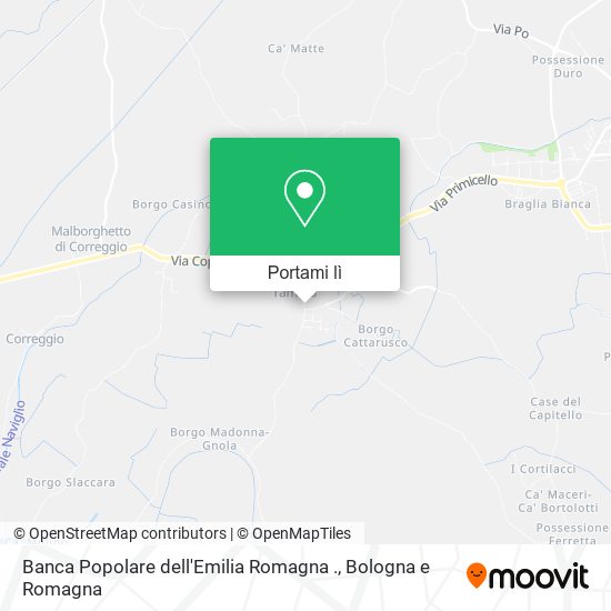 Mappa Banca Popolare dell'Emilia Romagna .