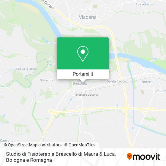 Mappa Studio di Fisioterapia Brescello di Maura & Luca