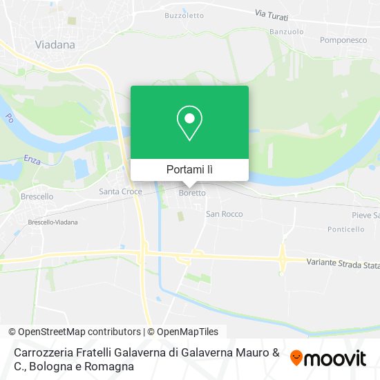 Mappa Carrozzeria Fratelli Galaverna di Galaverna Mauro & C.