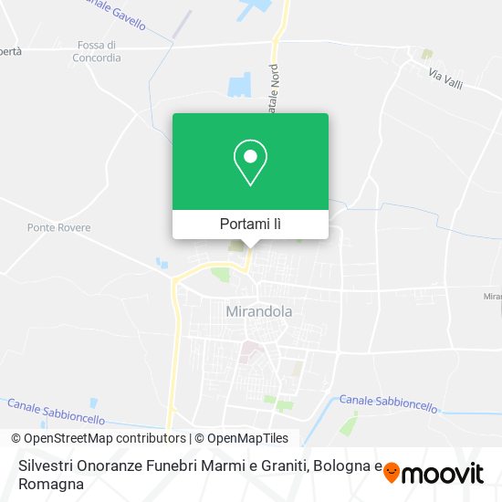 Mappa Silvestri Onoranze Funebri Marmi e Graniti