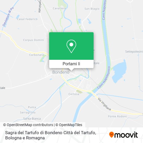 Mappa Sagra del Tartufo di Bondeno Città del Tartufo