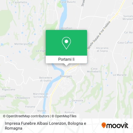 Mappa Impresa Funebre Albasi Lorenzon
