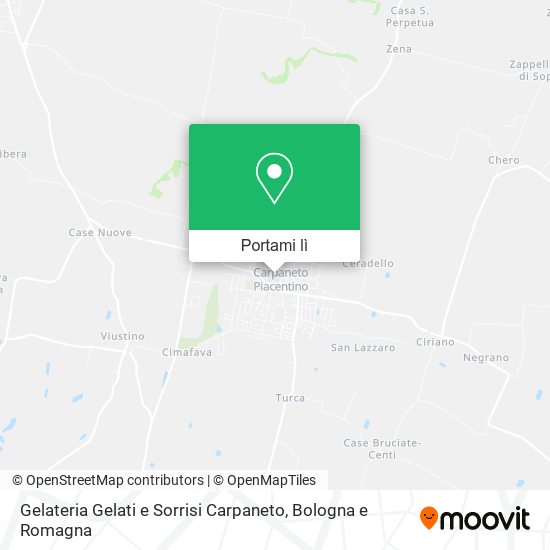 Mappa Gelateria Gelati e Sorrisi Carpaneto