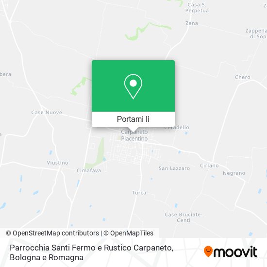 Mappa Parrocchia Santi Fermo e Rustico Carpaneto