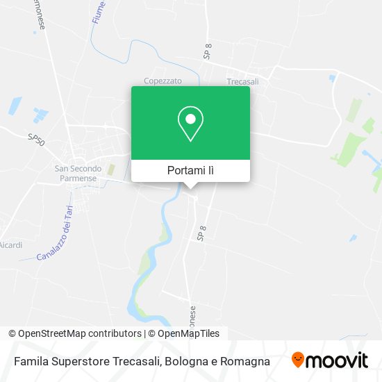 Mappa Famila Superstore Trecasali