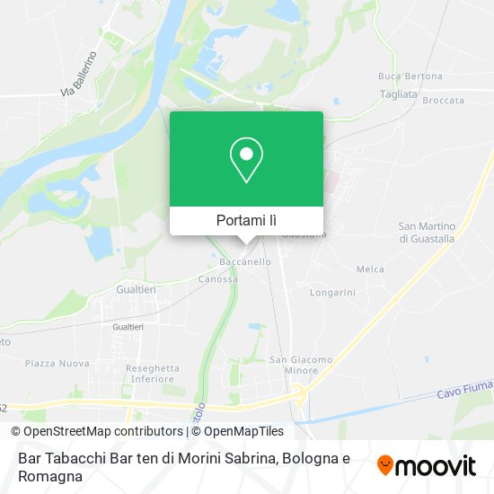 Mappa Bar Tabacchi Bar ten di Morini Sabrina