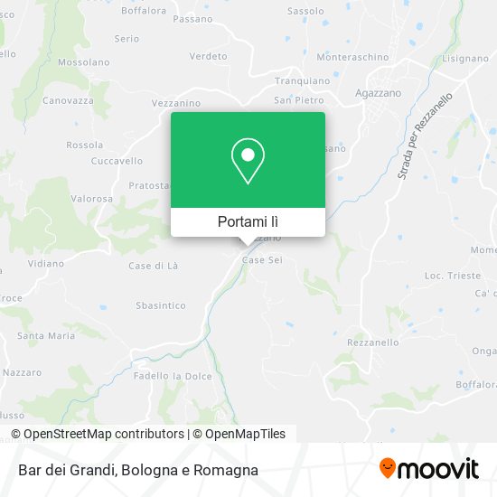 Mappa Bar dei Grandi