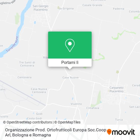 Mappa Organizzazione Prod. Ortofrutticoli Europa Soc.Coop Arl