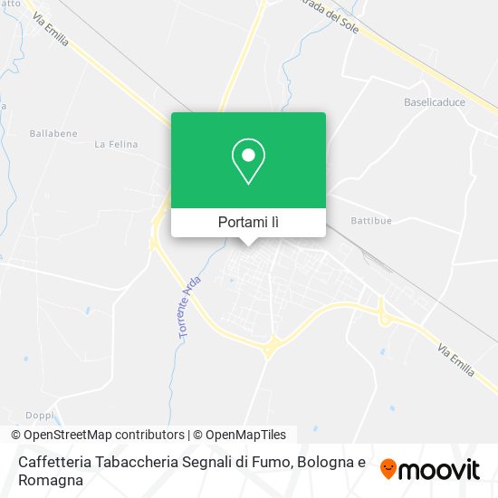 Mappa Caffetteria Tabaccheria Segnali di Fumo