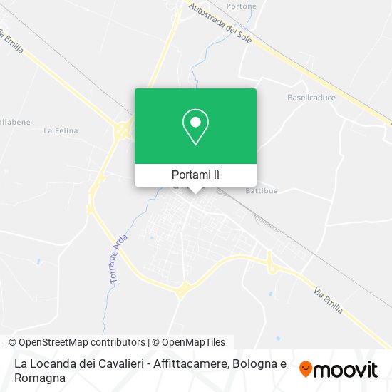 Mappa La Locanda dei Cavalieri - Affittacamere
