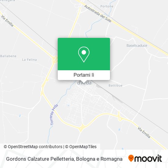 Mappa Gordons Calzature Pelletteria