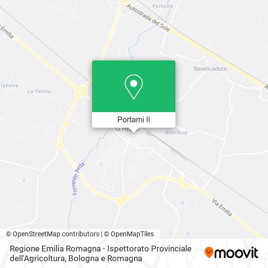 Mappa Regione Emilia Romagna - Ispettorato Provinciale dell'Agricoltura