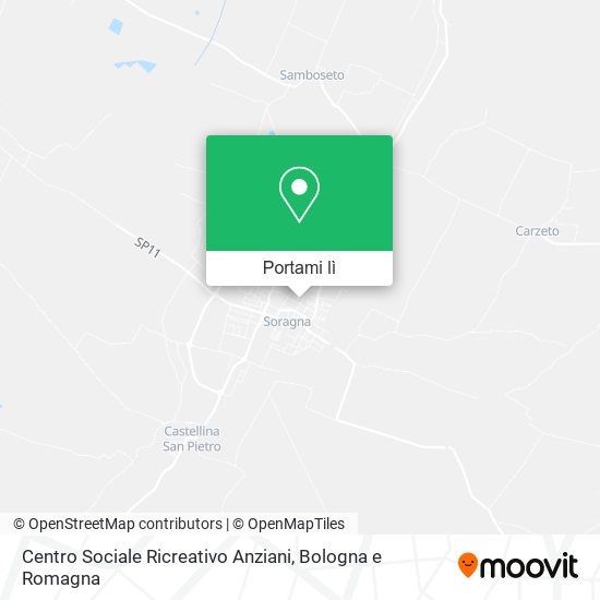 Mappa Centro Sociale Ricreativo Anziani