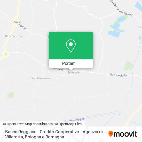 Mappa Banca Reggiana - Credito Cooperativo - Agenzia di Villarotta