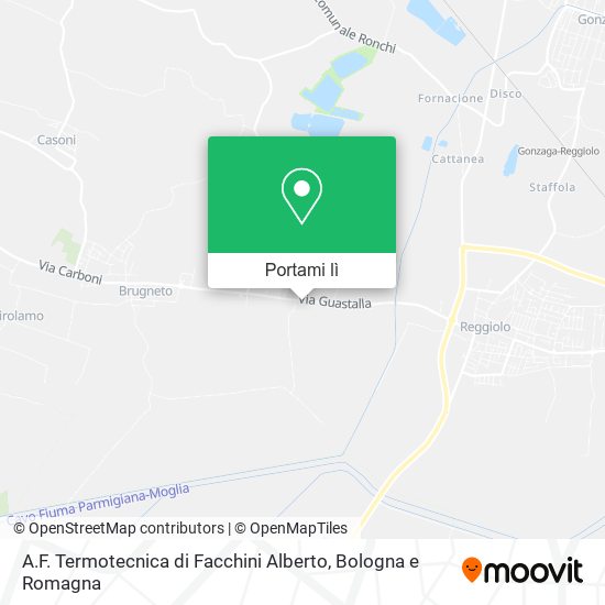 Mappa A.F. Termotecnica di Facchini Alberto