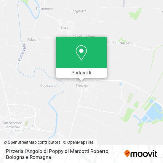 Mappa Pizzeria l'Angolo di Poppy di Marcotti Roberto