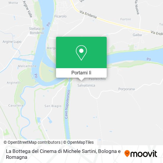 Mappa La Bottega del Cinema di Michele Sartini