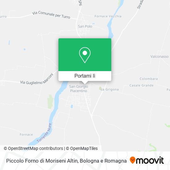 Mappa Piccolo Forno di Moriseni Altin