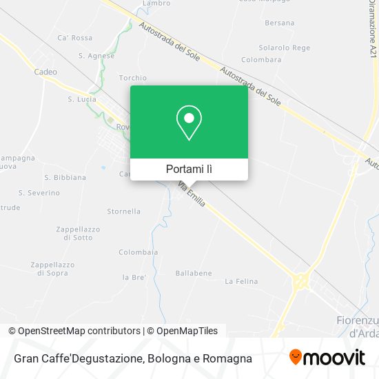 Mappa Gran Caffe'Degustazione