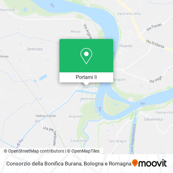 Mappa Consorzio della Bonifica Burana