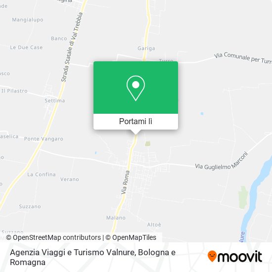 Mappa Agenzia Viaggi e Turismo Valnure
