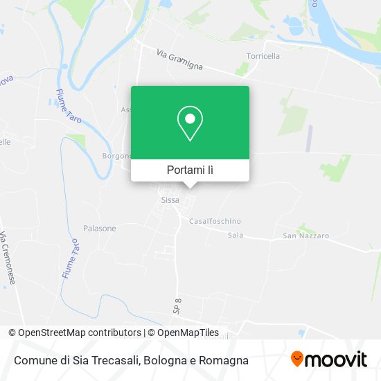 Mappa Comune di Sia Trecasali