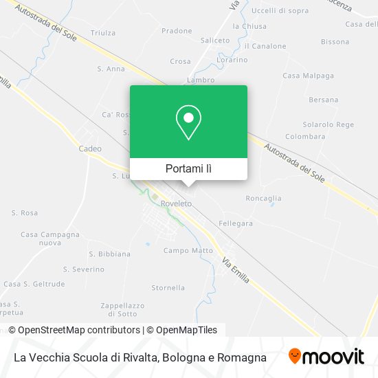 Mappa La Vecchia Scuola di Rivalta